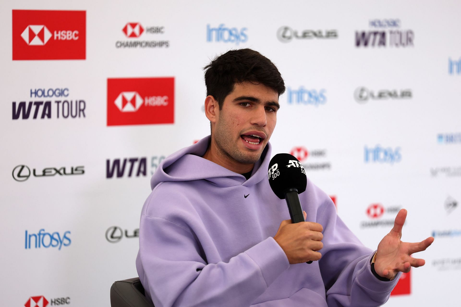 Alcaraz at the HSBC Championships (Image Source: Getty)